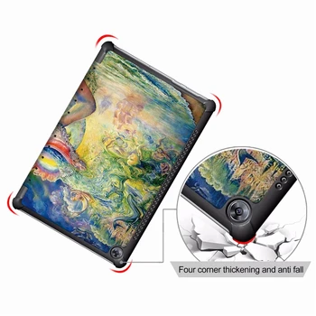 Ultra Lahki Smart Cover Lupini Slim Tri-krat Folio Stojalo Usnjena torbica za Huawei M5 10.8 2018 Sprostitev +Pisalo +Zaslon Film