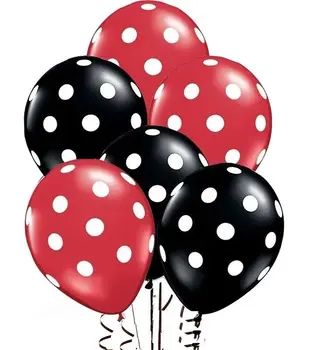 15pcs Ladybug Polka dot latex baloni globos Mickey Otroci stranka Rojstni dan predstavlja 12 val točke baloni poroko dobave