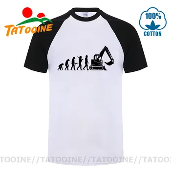Tatooine moške majice s kratkimi rokavi Razvoj T-Shirt Kopač Vozilo Gradnjo Pralni Caterpillar gradbenega Delavca Hobi Tshirt Tees