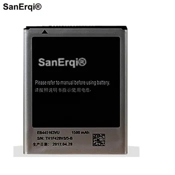 SanErqi 10pcs EB445163VU Baterija za Samsung GT-S7530 /E/L Omnia M SCH-W999 za Samsung Samsung S7530 W999 1500ma h Baterije