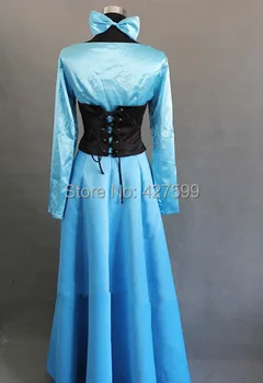 Malo Morska Deklica Modro Ariel Obleko Cosplay Kostum Princeska Kostum Halloween Kostumi