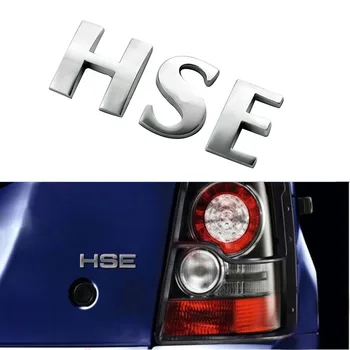 Mat Srebrna Pismo HSE Nalepke vrata prtljažnika Nalepko Emblem Zadaj za Land Rover Range Rover