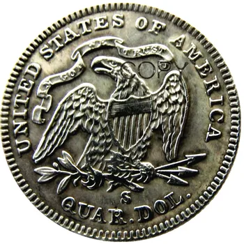 NAS 1872 P/CC/S Sedijo Svobode Qua Dolar Silver Plated Kopija Kovanca
