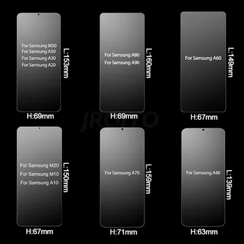 3Pcs Zaščitno Steklo Za Samsung Galaxy A50 A30 A20 Screen Protector Film Za Samsung M10 M20 M30 A40 A70 A10, Kaljeno Steklo