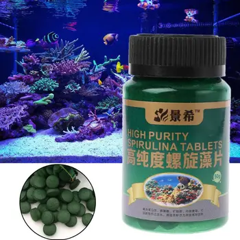 50 g Visoke Čistosti Spirulina Tablet Ribe, Kozice Hrana za Akvarijske Ribe Fish Tank Tabletke Alge Dobave