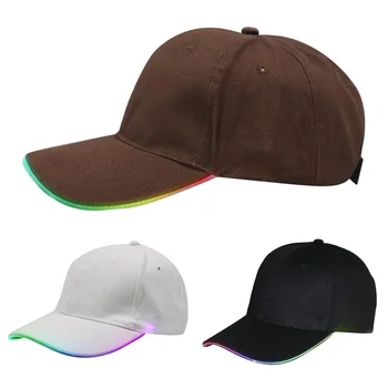 Moški Teče Klobuk Skp Quick Dry Šport klobuk Nastavljiv moške kape LED sveti Pohodništvo Tek kape