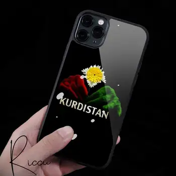 Debelo Kurdistanu Zastavo Telefon Primeru Gume za iPhone 12 11 Max Pro XS 8 7 6 6S Plus X 5S SE 2020 XR 12Mini primeru