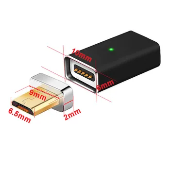 BBSW Nadgradnjo Adsorpcije Magnet Adapter Micro USB Magnetni Kabel za Polnjenje Converter Za SAMSUNG XIAOMI HUAWEI ASUS Android Telefon
