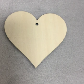 50 kos Nedokončane leseno srce nedokončane prazno srce oznako