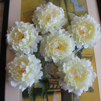 Vrhunska Peony Cvet Ponaredek Svile Umetno Cvetje Mariage Rojstni Poročno cvetje Doma Dekoracijo Okrasnih Flores