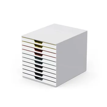 Škatla za shranjevanje dokumentov varicolor zmešamo z 10 pladnji razvrstan