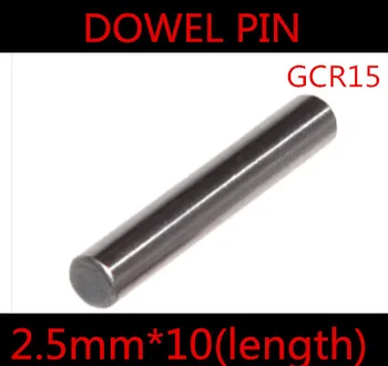 200pcs/veliko Visoko Kakovostnih 2.5*10 mm 2,5 mm GGr15 Ležajnega Jekla zidnim vložkom Pin Dolžina 10 mm