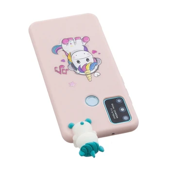 Etui Čast 9A 9C 8A Primeru za Funda Huawei P Smart 2020 Y5P Primerih 3D Srčkan Samorog Panda bear Silikonski Pokrovček Telefona Capa ženske