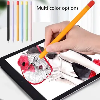Srčkan Silikonski Svinčnik Za Apple Svinčnik 2 Ohišje Za iPad Tablični Dotik, Pisalo Karikatura Zaščitni Rokav Pokrov