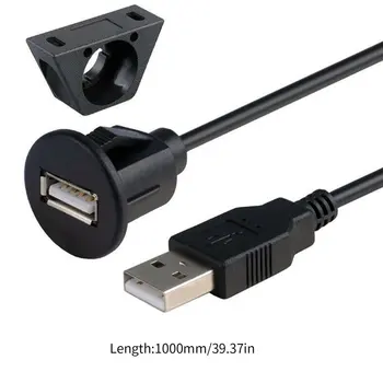1M Avto Dash Krovu Gori Moški na Ženski USB 2.0 Vtičnico Razširitev Plošča Kabel Dec14 Podatkov Vrstici Standard Pametne Naprave Nastavite