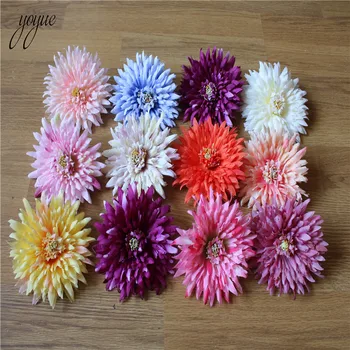 YOYUE 100 kozarcev 12 cm Multicolor Daisy Cvet Glave Mini Svile Umetno Cvetje za Venec Scrapbooking Doma, Poroka Dekoracija