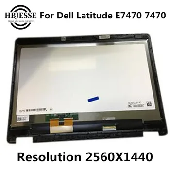 14-palčni LED LCD zaslona enota za Dell latitude E7470 qhd 2560*1440P z dotik sklop 2-v-1 B140QAN01.0