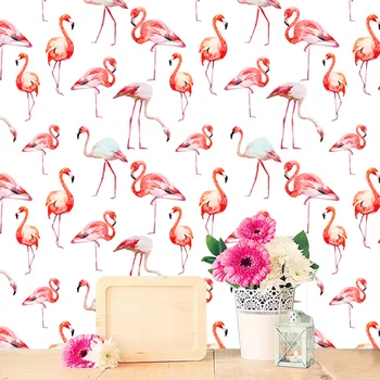 Funlife Flamingo Stenske Nalepke,Nordijska Umetnosti Nalepke Za Otroke, Soba, Spalnica Dom Dekor,DIY samolepilne Tapete,Izmenljive Nepremočljiva