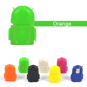 Kebidu Multi color Možnost Robot Obliko za Android Mikro USB Za Pretvornik USB 2.0 OTG Za Android Tablet PC Telefon