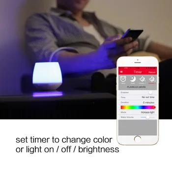 MIPOW 2Pcs Smart LED APP Remote Control RGB Čarobno Žarnica Svetilka Wake-Up Luči Združljiv