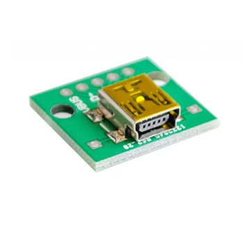 Mini USB DIP Adapter Pretvornik za 2.54 mm PCB Board DIY Napajanje USB-02 Nov Debelo