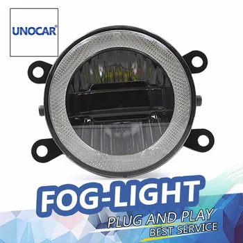 UNOCAR Avto Styling Angel Eye luči za Meglo Explorer LED DRL Dnevnih Visoka Nizka Žarek Luči za Meglo Avtomobilski Pribor