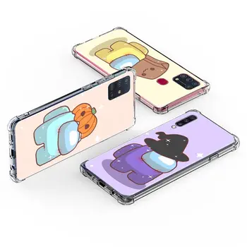 Luksuzni Shockproof Primeru Telefon Za Samsung Galaxy A51 A71 A21s A50 A20e A70 A30 A10 A40, Zračna Blazina Silikonski Pokrovček Med Nami