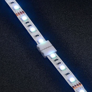 10Pcs/veliko, 10 mm LED 4 PIN Trak Priključek PCB Board Priključek Sponke Št Varjenje Enostavno Povezavo Za 5050 RGB Led Trak Svetlobe