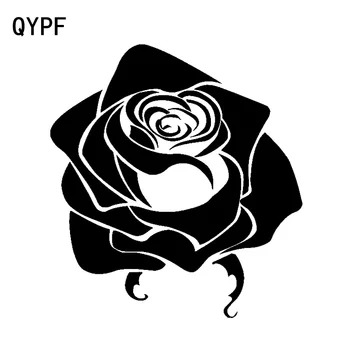 QYPF 14,6 cm*15.4 cm Žive Zanimivo, Polno Vrtnice Vinilne Nalepke Neprimerljivo Avto Nalepke Lepa Slika C18-0586