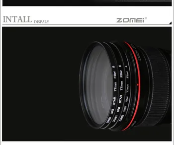 Premija Originalno Zomei 82mm Strokovno Star Filter 8 Linijo, Točko 8PT za Canon Eos Nikon Sony Pentax Olympus DSLR Fotoaparat Objektiv
