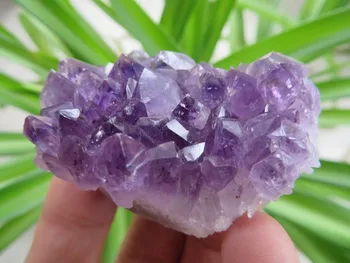 AA Urugvaj Naravnih AMETIST Cvet QUARTZ Crystal GEODE GRUČE 49 g