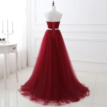 Haljo de soriee 2020 Elegantno Burgundija Draga Biseri Krila Prom Oblačenja Vino Rdeče Dolgo Večer Stranka Obleke vestidos mae de noi