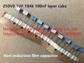 Original new 250V0.1UF 104k 100nF plast torte ne induktivna film kondenzator (Induktor)