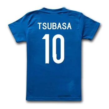 Captain Tsubasa Misaki Taro Tsubasa Ozora Blue T Shirt Kratek Rokav Jersey Moški T-shirt
