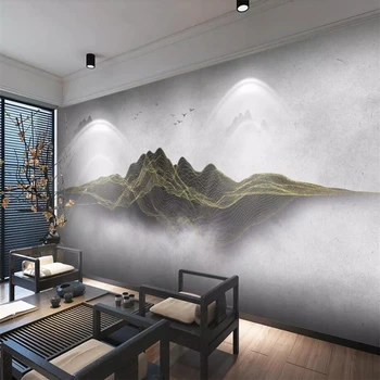 Beibehang ozadje po Meri 3d photo zidana novi Kitajski povzetek skladu pokrajine art Zen ozadju de papel parede 3d ozadja