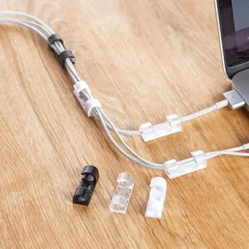 20pcs Žice Omejeno Posnetke Omrežni Kabli Imetnik Objemka USB Line Kabel Organizator