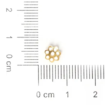 1000pcs/lot 6 mm 2 izberite barve za Votle Cvet Kroglice Kape Kovin, Železa Nakit Ugotovitve DIY Opremo FDA020-01