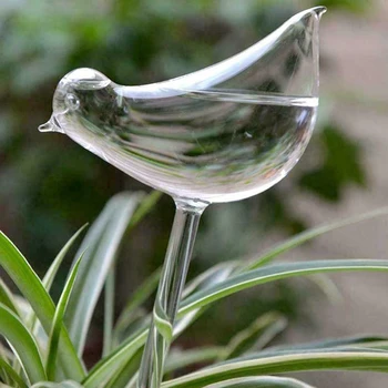 1pcs Samodejno Zalivanje Cvet Naprave prozorno Aqua Žarnice Rastlin Waterer Self Zalivanje Globusi Ptica Oblika Modela, Vaze Dekor