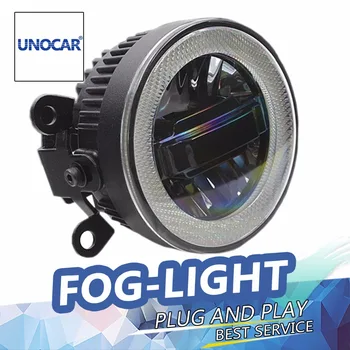 UNOCAR Avto Styling Angel Eye Meglo luči za Peugeot LED DRL Dnevnih Luči Visoka Nizka Žarek Meglo Avtomobilski Pribor
