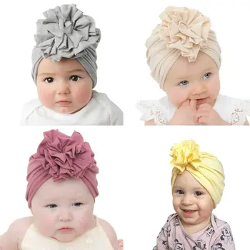 Brezplačna Dostava za Nove Modne Cvet Otroka Klobuk Novorojenčka Elastična Baby Turban Klobuki za Dekleta 20 Barve, Bombaž za Dojenčke Skp, Beanie