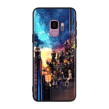 Svetlo Črni Pokrov kraljestvo srca anime Za Samsung Galaxy Note 20 Ultra 10 9 8 S10 S10E S9 S8 S7 Plus 5G Primeru Telefon