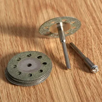 10pcs 30 mm Pribor Dremel Diamond Brušenje Kolo Krožne Žage za Rezanje Disk Brusni Disk za Rotacijske Orodje +2pcs Vretenu