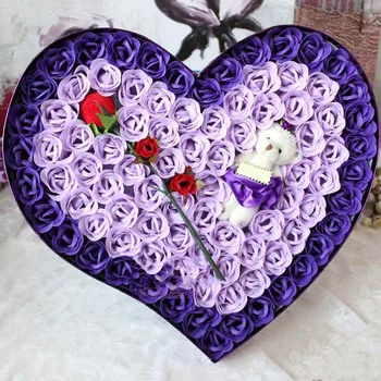 50 Kos Lažne Umetne Svile Rose Glave cvetni Brsti DIY Cvet stene Ročno Domov Poroko Plovila, Okrasni Material LC