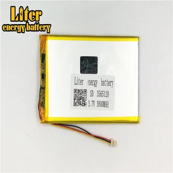 Plug 1.0-3P 3565120 3,7 V 3800mah ultra tanek lipo baterije za ponovno polnjenje litij-ionsko polimer Tablični RAČUNALNIK Baterijo