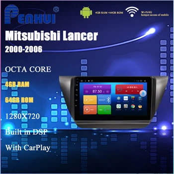 Android Avto DVD Za Mitsubishi Lancer (2000-2006) Avto Radio Večpredstavnostna Video Predvajalnik Navigacija GPS Android 10.0 Double DIn