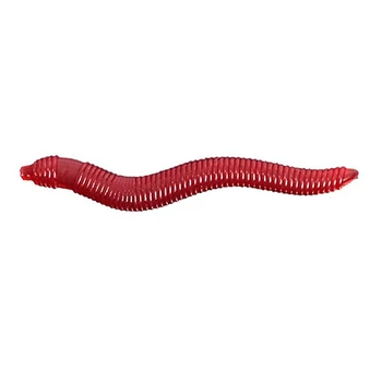 100 kozarcev/Set Mehka Rdeča Earthworm Črv Ribe Vab Simulacije Vabe Bas Ribištvu Tackle Vabe