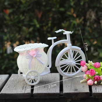 Ustvarjalne Tricikel, Kolo Design Cvet Košaro za Shranjevanje Posode Darilo za Stranke Poroko