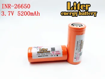 26650 baterije za ponovno polnjenje, 26650A litijevo baterijo, 3,7 V 5200mA 26650-50A modra. Primerna za svetilko