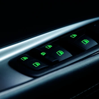 Okno avtomobila svetlobna gumb nalepke Univerzalni avto okno fluorescentna nalepka DIY samolepilne skladu avto trak nalepke nalepka