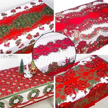 150x180cm Božični Prt Poliester Tkanine Pravokotne Santa Prah-dokazilo Tabela Kritje Za Novo Leto Doma Dekoracijo